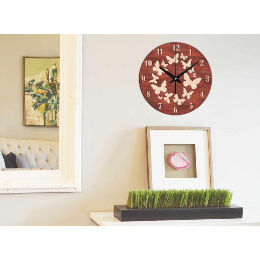 Unique butterfly wall clock