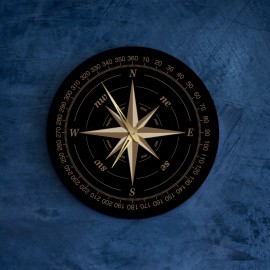 Compass wall clock