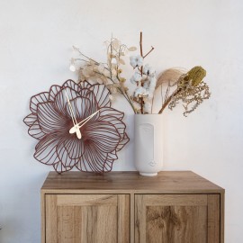 Unique floral wall clock