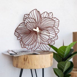 Unique floral wall clock