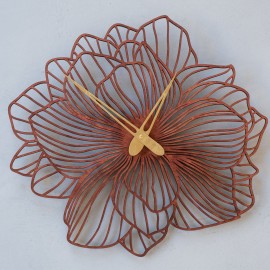 Unique floral wall clock