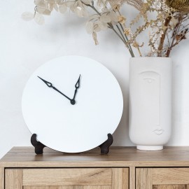 Simple white wall clock