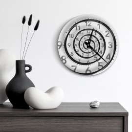 Mysterious spiral wall clock
