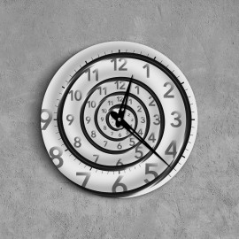 Mysterious spiral wall clock