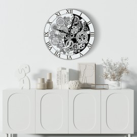 Steampunk gear wall clock