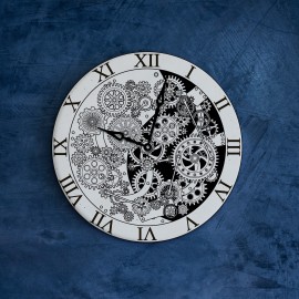 Steampunk gear wall clock